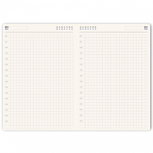 Ежедневник недатированный Softie, А5, лазурный, блок в клетку, лазурный обрез с логотипом в Раменском заказать по выгодной цене в кибермаркете AvroraStore